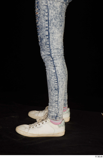 Isla blue jeans calf casual dressed white sneakers 0003.jpg